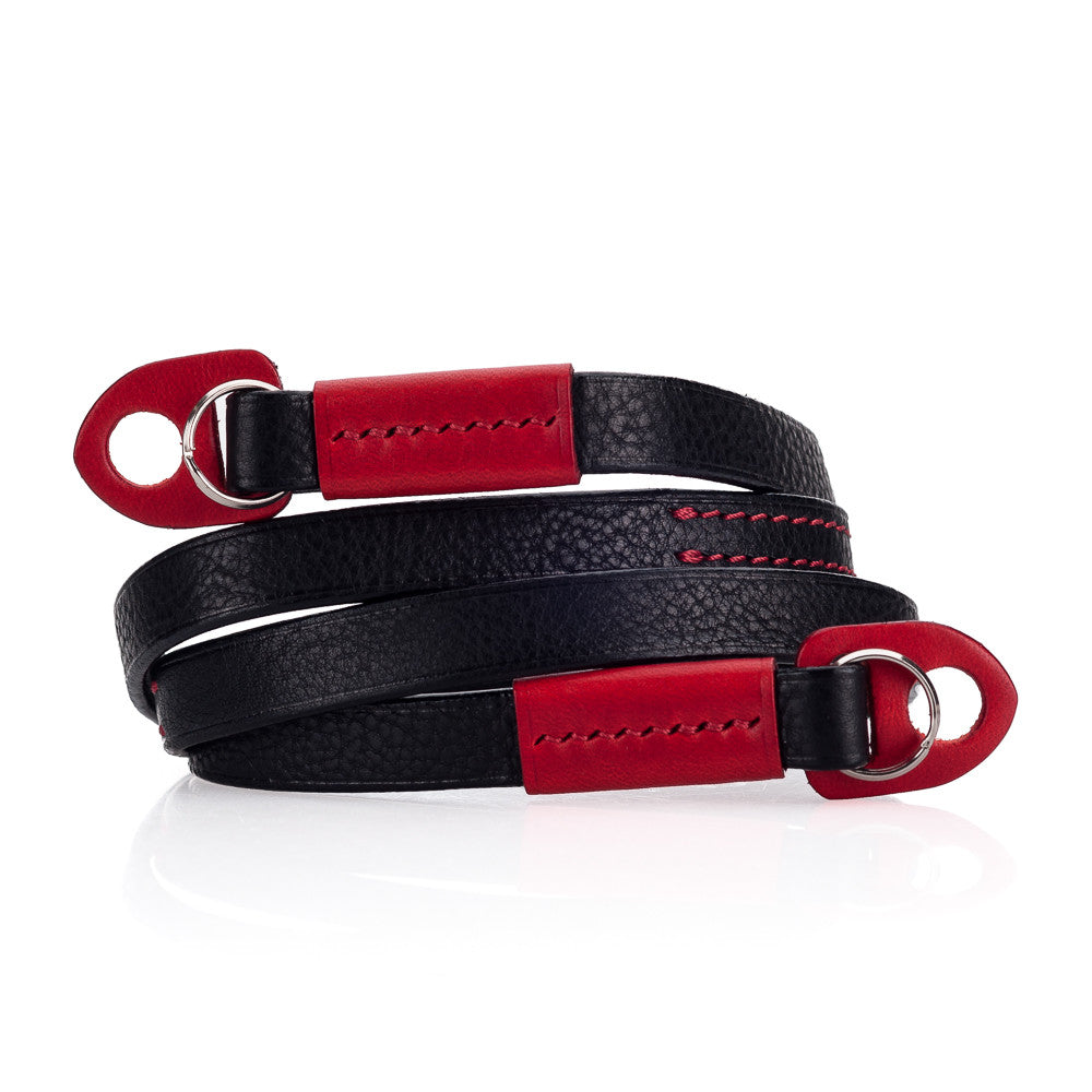 Correa para cuello cómoda Arte di Mano, 95 cm - negro Rally con detalles en rojo Buttero