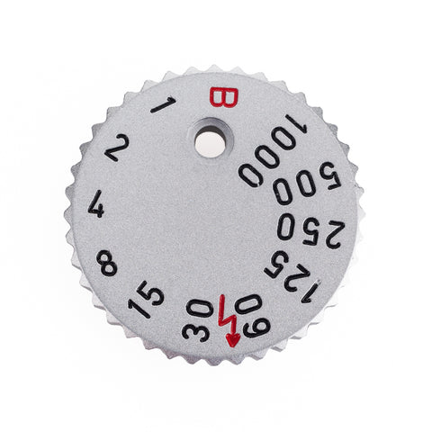 Leica Shutter Speed Dial, Silver for M6 Classic