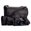 Leica M (Typ 262) Set with Summarit-M 50mm f/2.4 Black, Oberwerth for Leica Bag, Black & Cognac SD Card Holders
