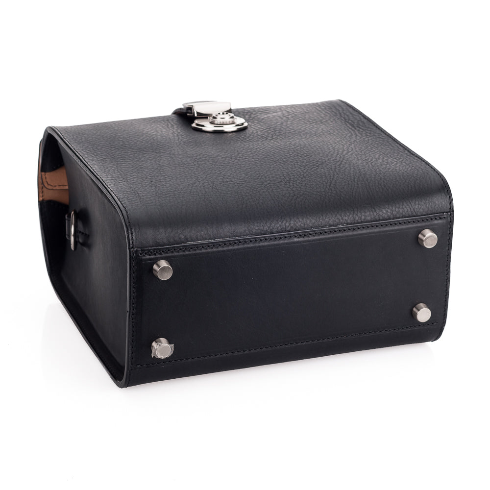 Bolso para cámara Arte di Mano Heritage - Minerva negro con pespuntes negros