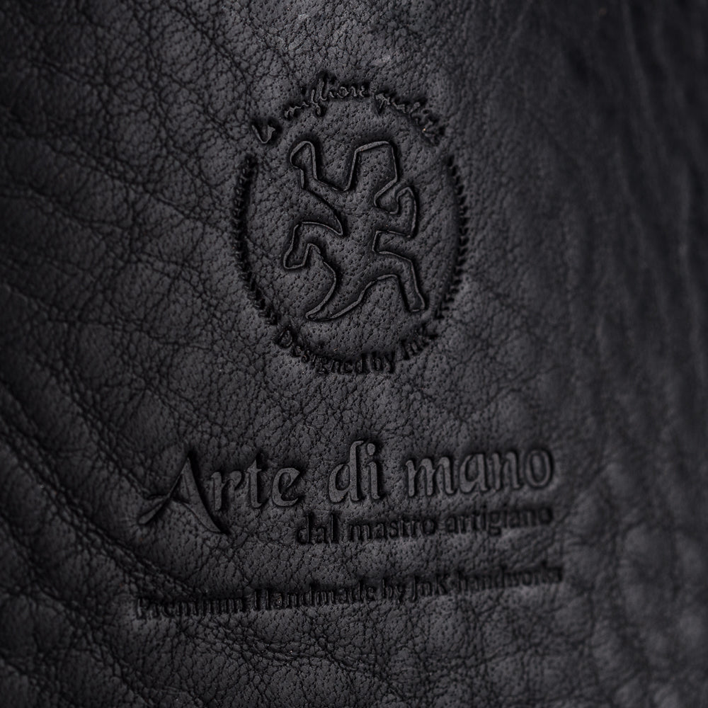 Bolso para cámara Arte di Mano Heritage - Minerva negro con pespuntes negros