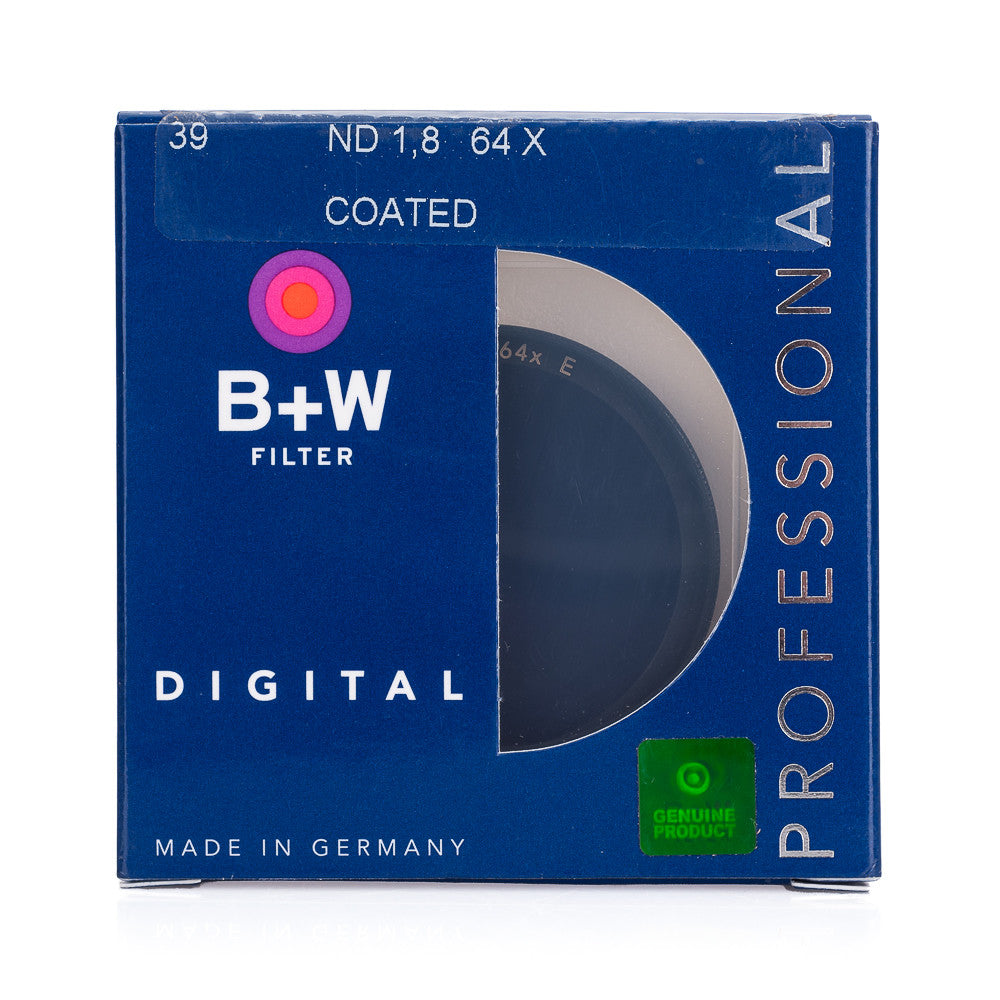 B+W 39mm F-Pro 106E 1.8 ND Filter Coated (6-Stop)