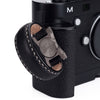 Arte di Mano Half Case for Leica M/M-P (Typ 240) for Multifunction Handgrip with Fingerloop Cutout - Minerva Black with White Stitching