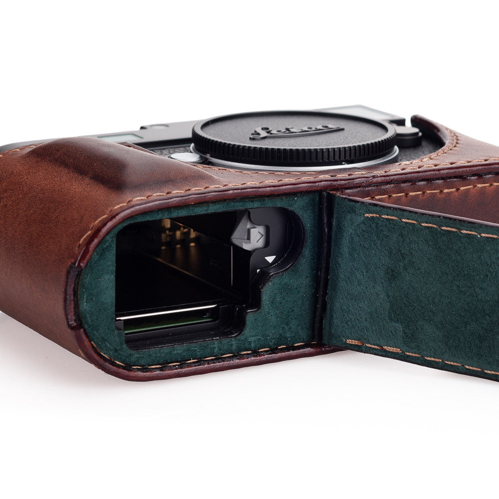 Media funda Arte di Mano para Leica M-D (Typ 262) con tapa de acceso a la batería - Rally Volpe