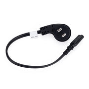 Cable de alimentación de perfil bajo de 1 pie para cargadores de batería