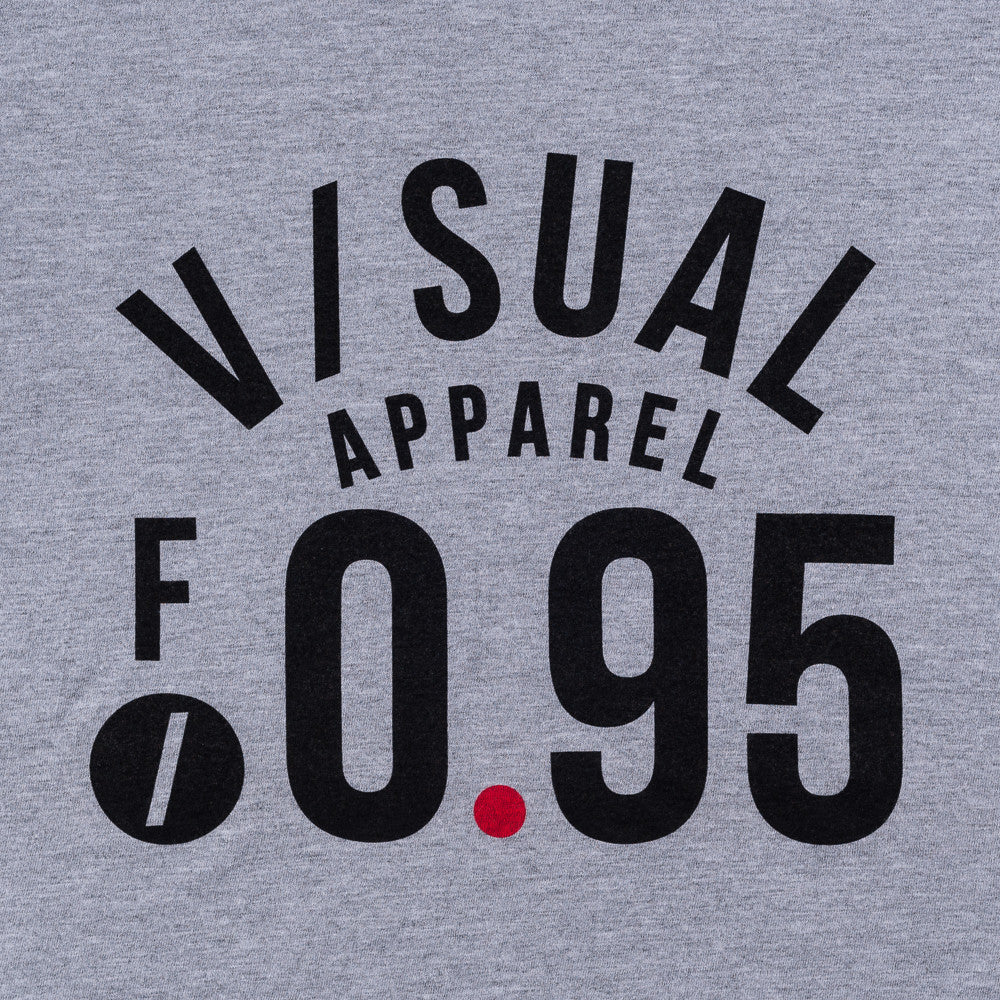 Camiseta V/SUAL F-Stop, gris jaspeado, talla M