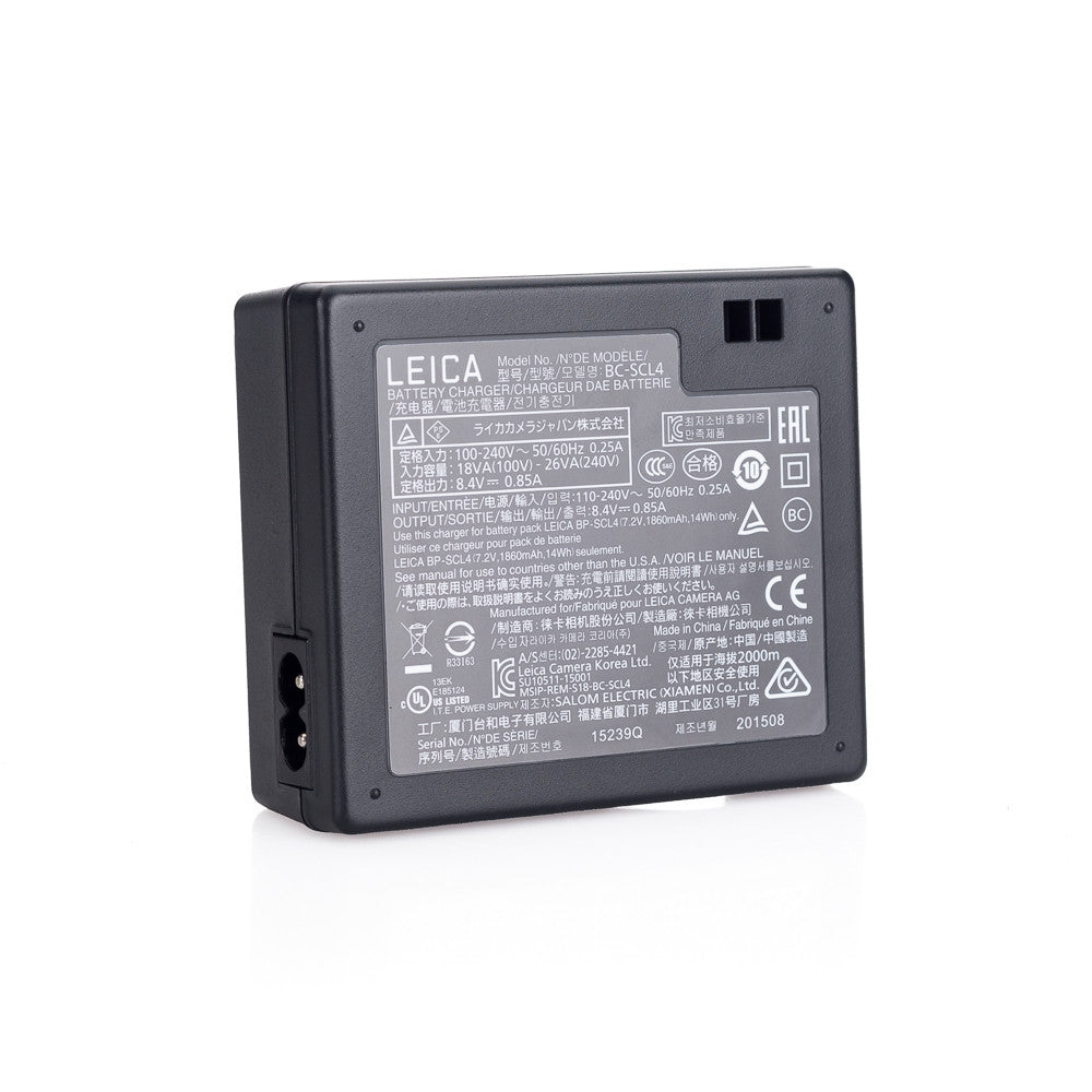 Cargador de batería Leica BC-SCL 4 para Leica SL2, SL, Q2, Q3 y SL3