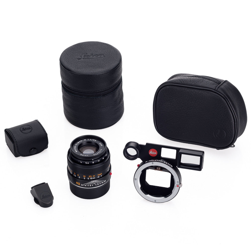 Leica Macro-Elmar-M 90mm f/4 con Macro-Adapter-M y visor angular