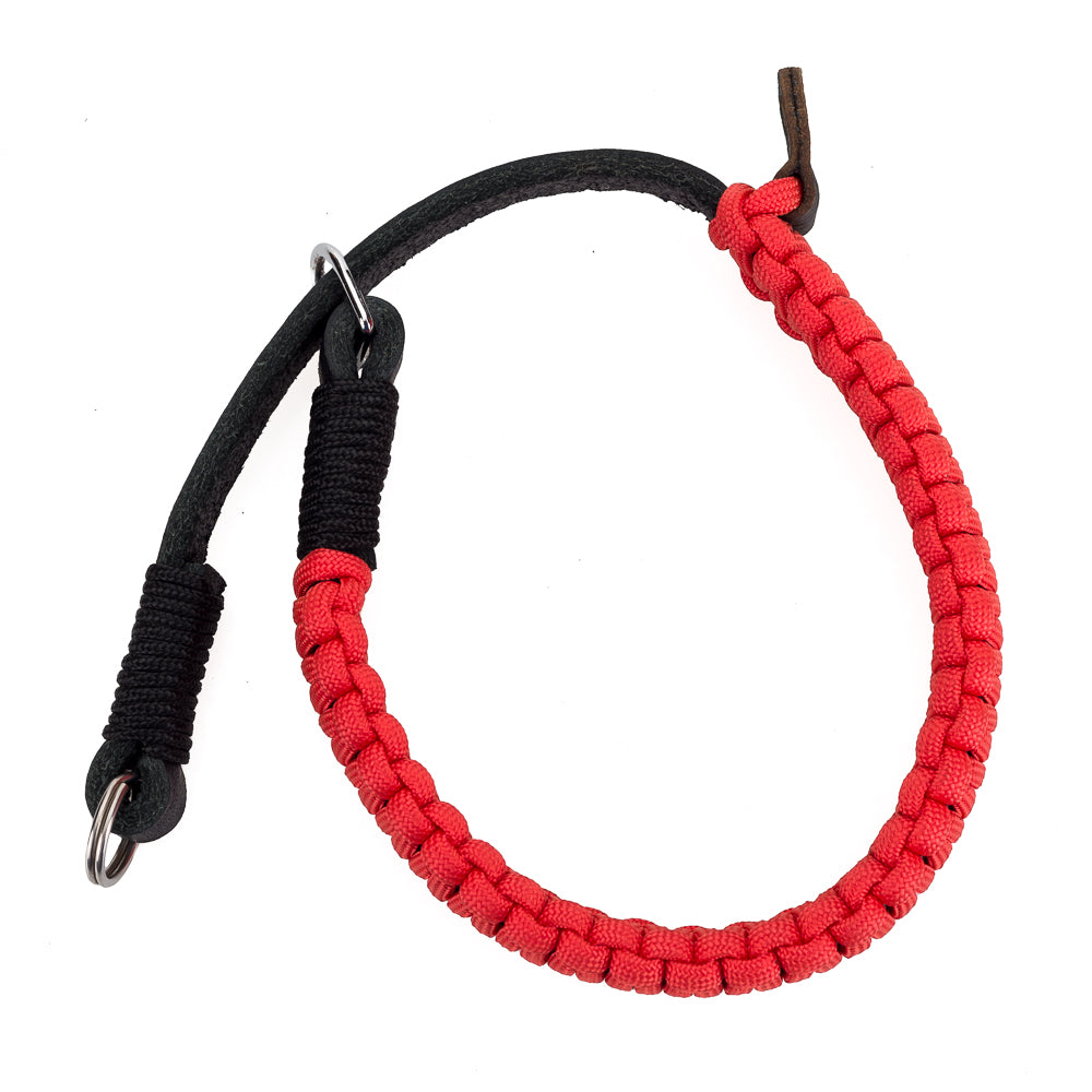 Leica Paracord Handstrap by Cooph, Black/Red, Key-Ring Style