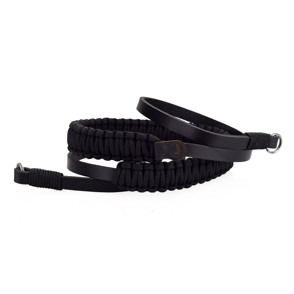 Leica Paracord Strap by Cooph, Black/Black, 126cm, Key-Ring Style