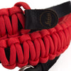 Leica Paracord Strap by Cooph, Black/Red, 126cm, Key-Ring Style