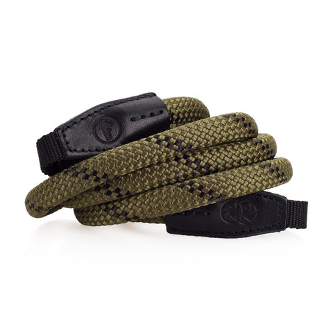 Leica Rope Strap by Cooph, Olive, 126cm, Nylon-Loop Style