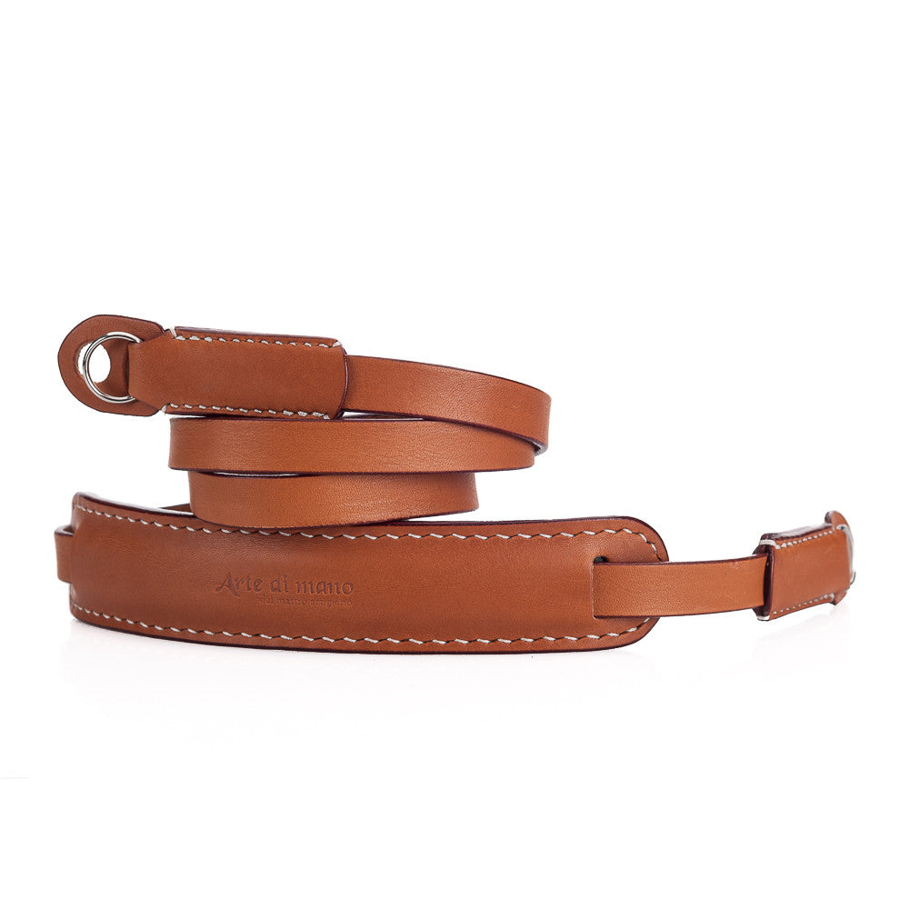 Correa clásica para el cuello Arte di Mano, 95 cm - Novonappa color tostado
