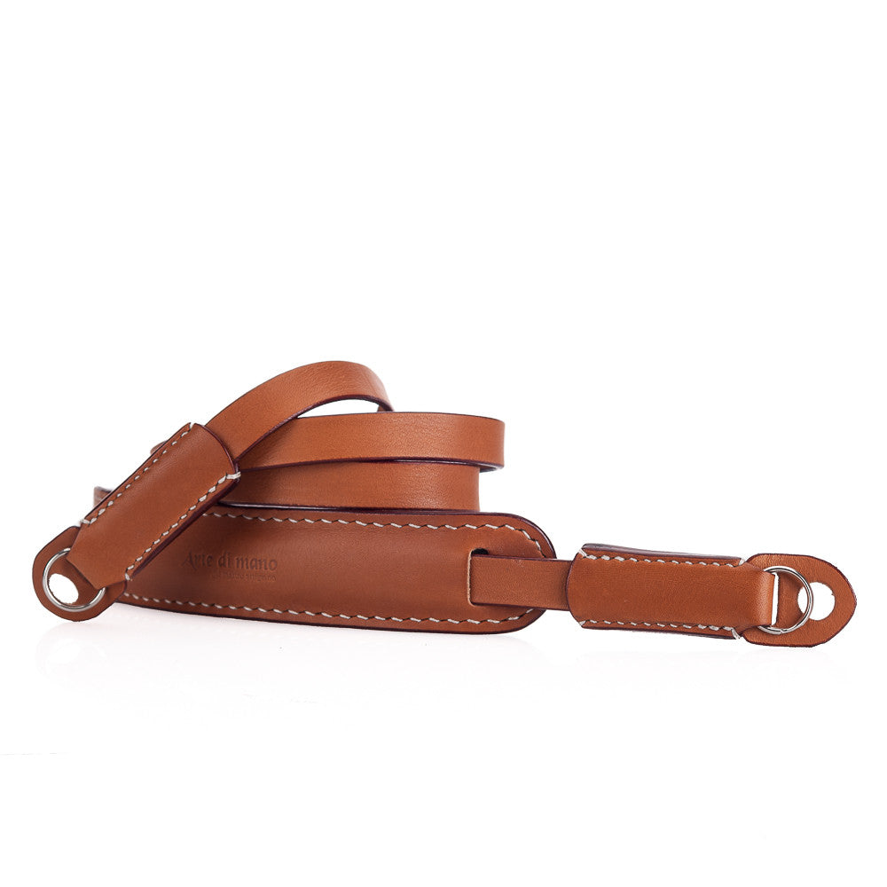 Correa clásica para el cuello Arte di Mano, 95 cm - Novonappa color tostado