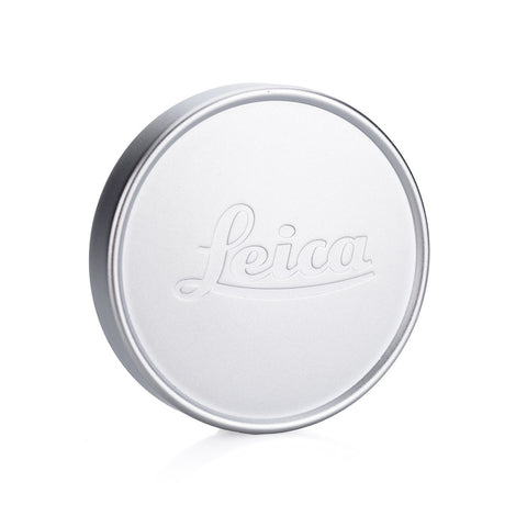 Leica Q Lens Cap E49, Aluminum, Silver - Leica Store Miami