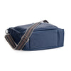 Oberwerth Kate Camera/Business Bag, Navy Leather with Silver Buckles, Clutch and Keywallet