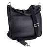 Oberwerth Kate Camera/Business Bag, Black Leather with Silver Buckles, Clutch and Keywallet