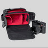 Oberwerth Leica Q2 Leather Photo Bag - Black with Red Lining