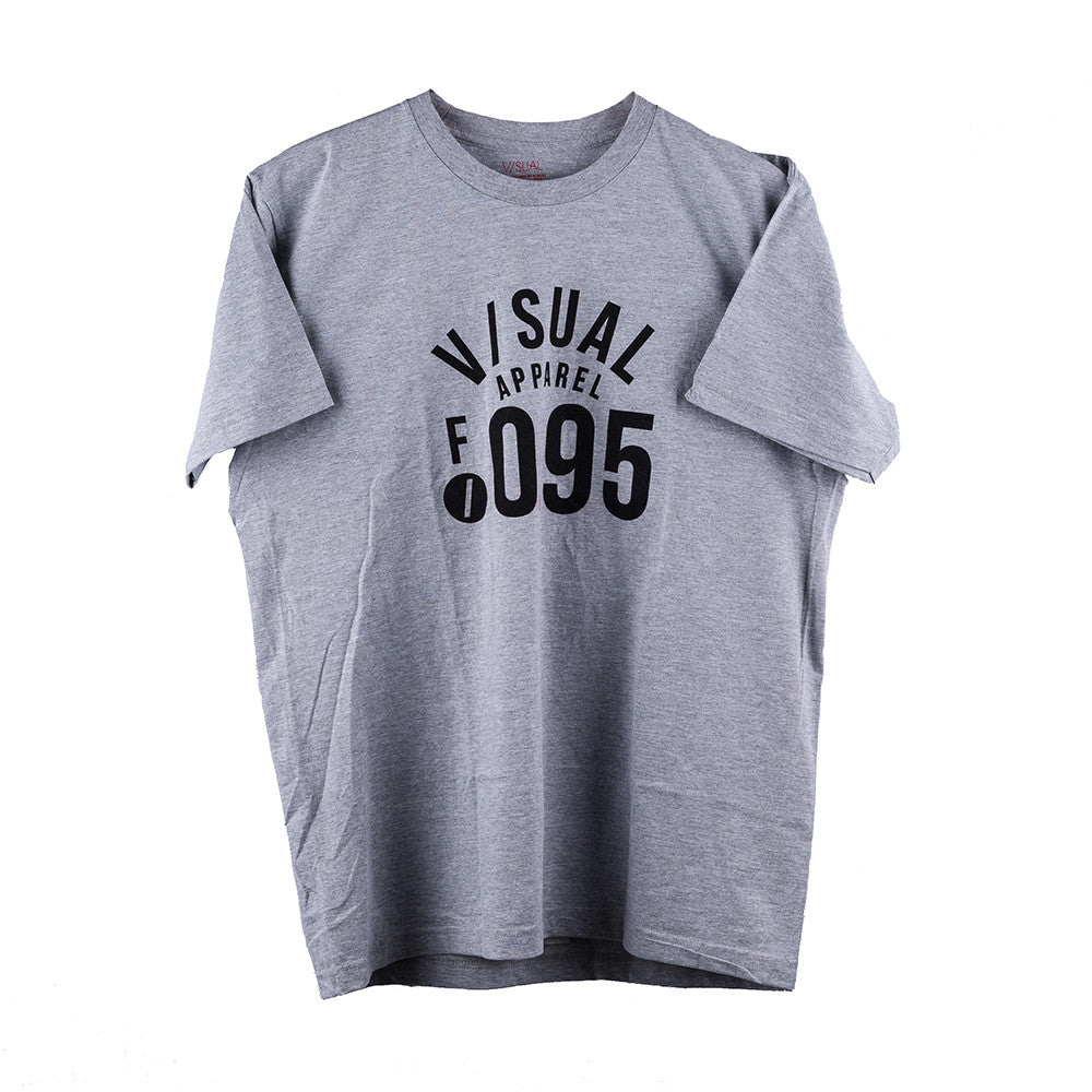Camiseta V/SUAL F-Stop, gris jaspeado, talla M