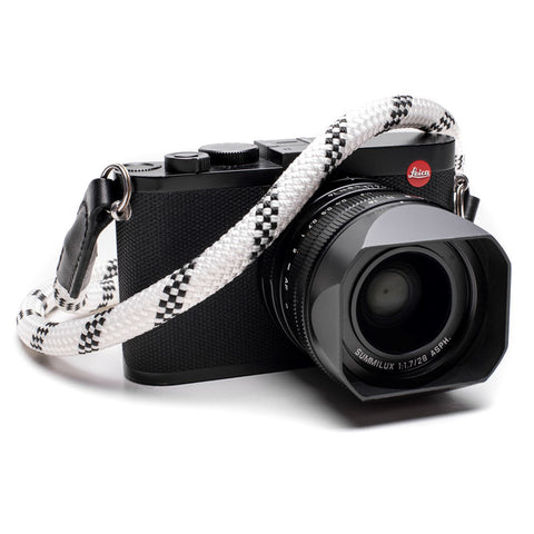 Leica Rope Strap, White & Black, 100cm, Key-Ring Style