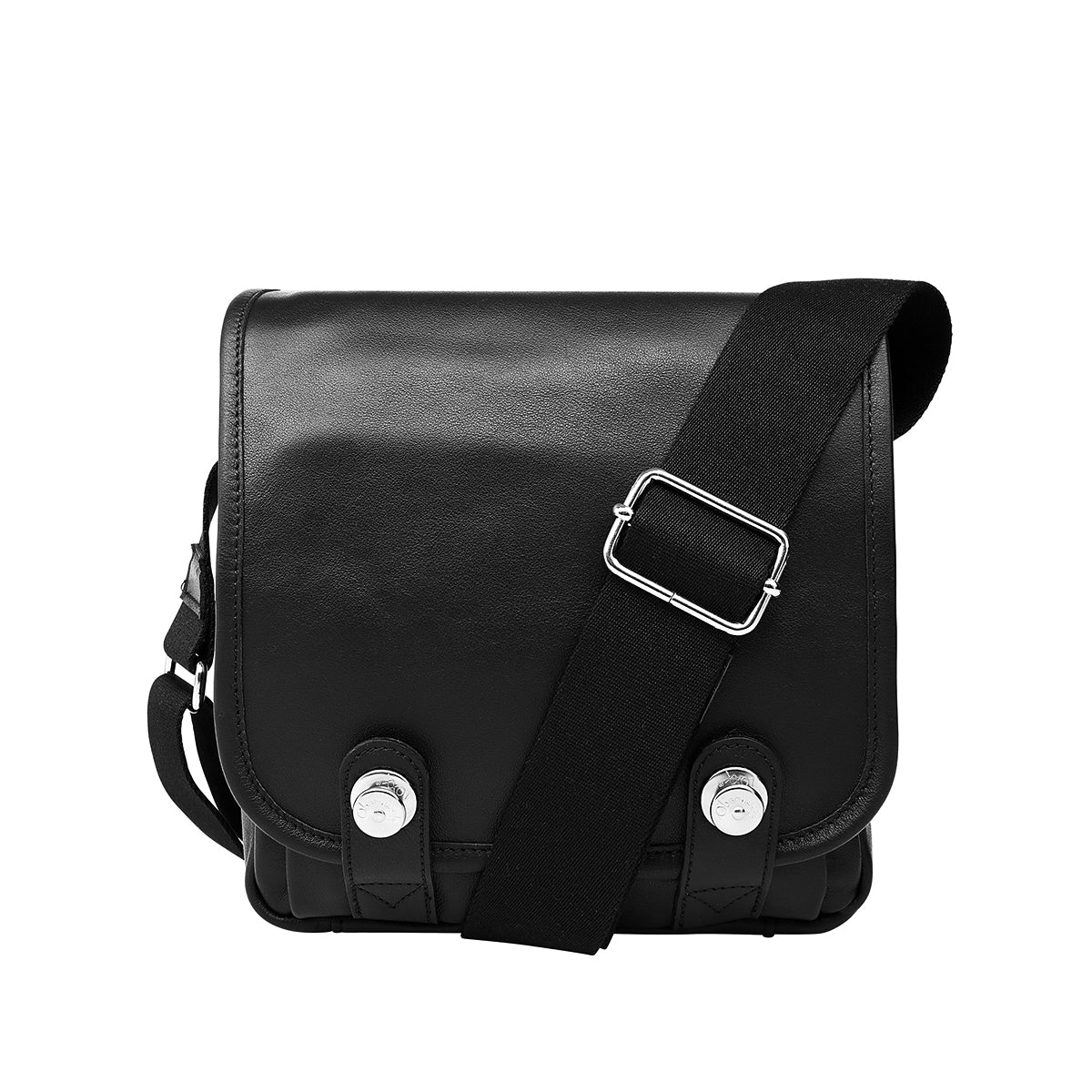Oberwerth Boulevard Compact - Leather Camera Bag, Black with Red Lining