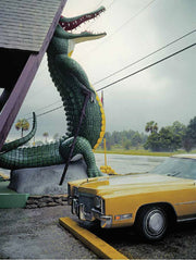 Nathan Benn - Impresión de edición limitada - Estacionamiento de caimanes, St. Augustine, Florida, 1981
