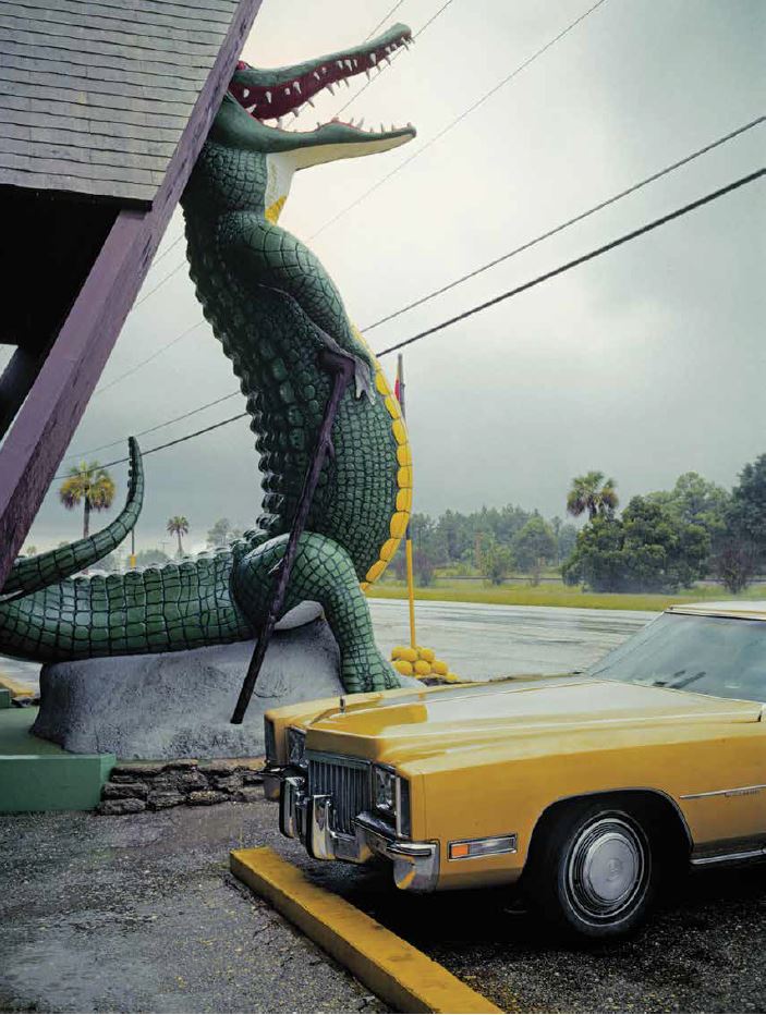 Nathan Benn - Impresión de edición limitada - Estacionamiento de caimanes, St. Augustine, Florida, 1981