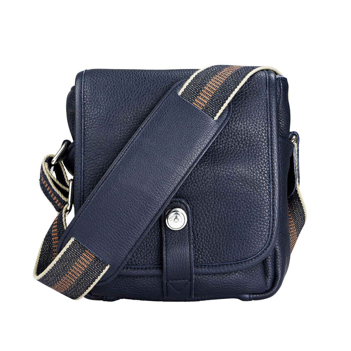 Leather small bag Hermès Navy in Leather - 36793397