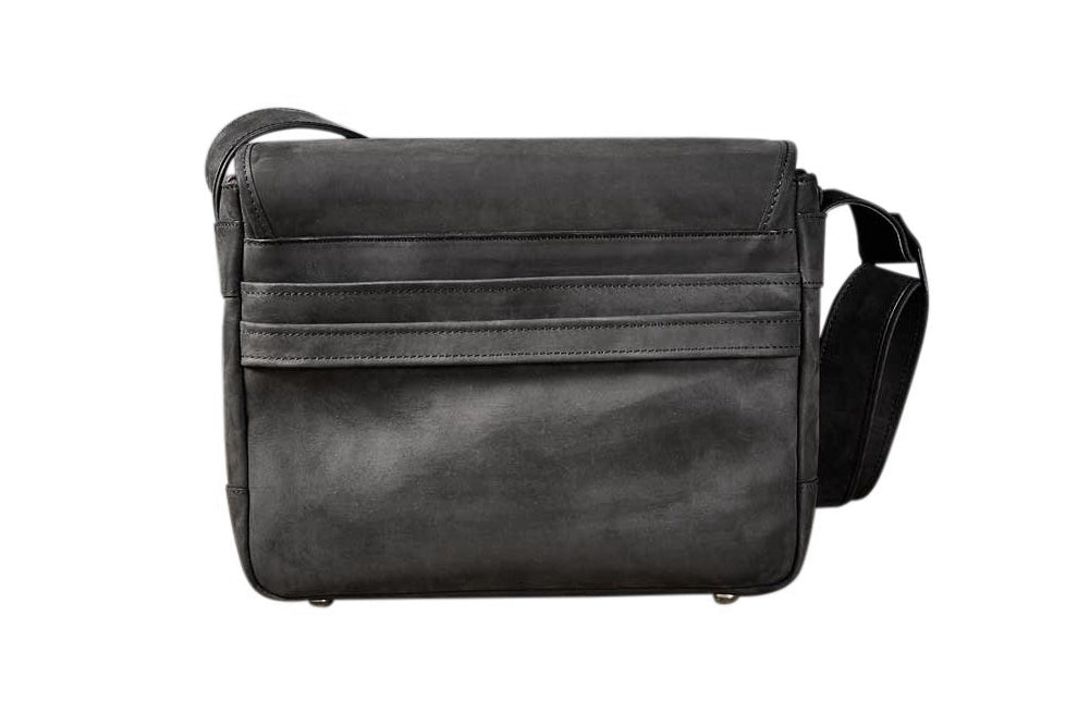 Bolso para cámara Oberwerth SL, mediano, negro con forro rojo