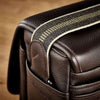 Oberwerth William Large Leather Camera/Business Bag, Dark Brown